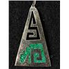 Image 2 : Very Cool Mexican Silver & Enamel ( 1970's) 2" L Earrings