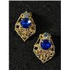 Image 2 : 3 Pairs of Vintage Rhineston & Crystal Earrings