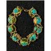 Image 1 : Vintage Panel Bracelet with Enameled Scenes of Famous Sites
