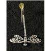 Image 2 : Pair of 925 Sterling Silver Dragonfly Drop Earrings