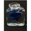 Image 1 : Ione Thorkelsson 1985 Hand Blown Art Glass 2.5" Perfume Bottle Signed Dated '85 Numbered 5806 - No S