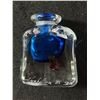 Image 2 : Ione Thorkelsson 1985 Hand Blown Art Glass 2.5" Perfume Bottle Signed Dated '85 Numbered 5806 - No S