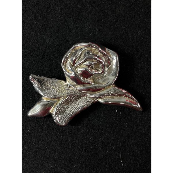 Vintage 925 Sterling Silver Electroform Brooch/Pendant Signed - Large 3.75" X 2.75" - 45.31 Grams - 