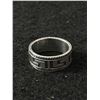 Image 2 : Vintage 925 Sterling Silver Greek Key Band Ring - Size 7.5 - 6.3 Grams - Tested