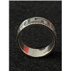 Image 3 : Vintage 925 Sterling Silver Greek Key Band Ring - Size 7.5 - 6.3 Grams - Tested