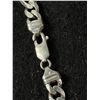 Image 3 : 925 Sterling Silver Solid Figaro Italian Bracelet 8.5", 7mm, 13.7 Grams - Tested