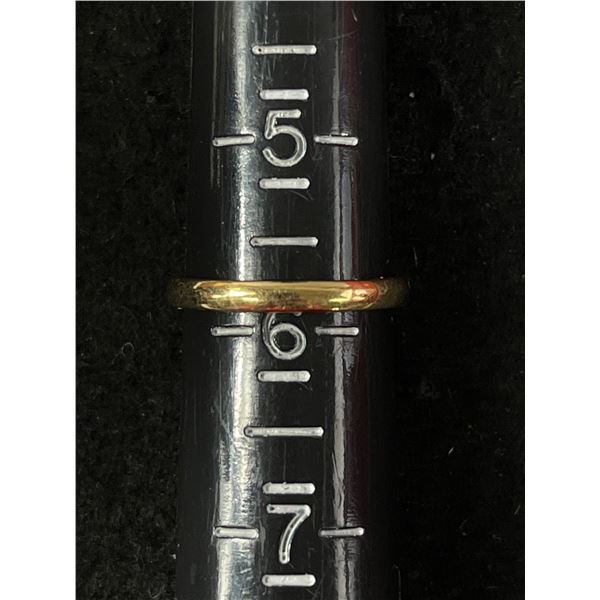 10kt Yellow Gold Band Size 6 - Has Makers Mark - Stamped 10k - 1.73 Grams - Tested