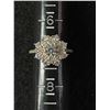 Image 3 : Sterling Silver 925 Solitaire Flower Ring Round Cut CZ Size 8 - Open Back For A Beautiful Sparkle - 