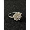 Image 4 : Sterling Silver 925 Solitaire Flower Ring Round Cut CZ Size 8 - Open Back For A Beautiful Sparkle - 