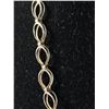 Image 2 : Sterling Silver 925 Double Link Chain Necklace - Signed Sixtar MS-66 925 Mexico - Great To Add Charm