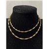 Image 1 : 10K Yellow Gold 26" 8.19 Grams Singapore Link Chain With Lobster Clasp - Tested - Marked 10kt Italy 