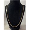 Image 2 : 10K Yellow Gold 26" 8.19 Grams Singapore Link Chain With Lobster Clasp - Tested - Marked 10kt Italy 