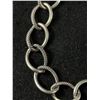Image 2 : Sterling Silver 925 Large Textured Link Bracelet With Toggle Clasp 8.5" 29.3 Grams - Tested