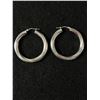 Image 1 : Sterling Silver 925 1.5" Thick Hoop Earrings - Good Quality - 12.47 Grams - Marked 925 Italy  - Test