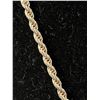 Image 2 : Sterling Silver 925 16" Diamond Cut Rope Chain Necklace With Lobster Clasp -8.02 Gr. - Marked 925 It
