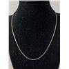 Image 1 : Sterling Silver 925 18" Snake Chain Necklace With Lobster Clasp -3.98 Gr. - Marked 925 & Makers Mark