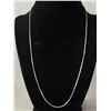 Image 1 : Sterling Silver 925 20" Box Link Chain Necklace - 4.48 Gr. - Marked 925 & Makers Mark - Tested