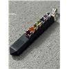 Image 2 : Sterling Silver 925 2" Chakra Pendant With Semi Precious Gem Stones - Marked 925 - Tested