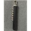 Image 3 : Sterling Silver 925 2" Chakra Pendant With Semi Precious Gem Stones - Marked 925 - Tested