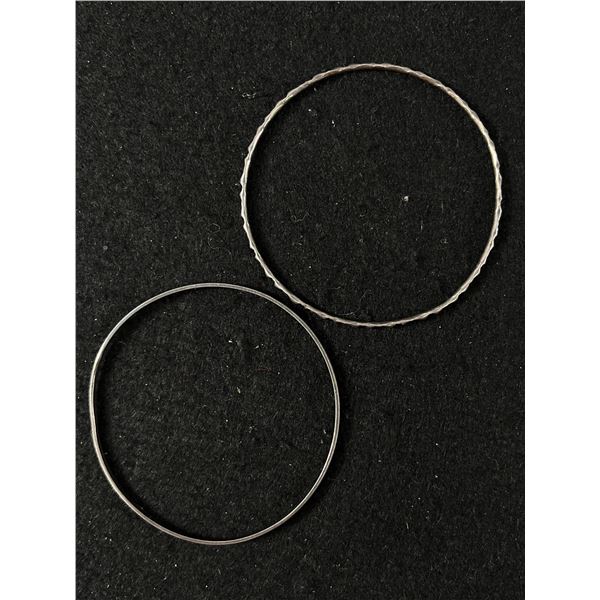 2 Marked & Tested Sterling Bangles