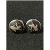 Image 4 : 2 Pairs of Sterling & Enamel Siam Earrings