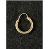 Image 2 : Pair of Small Engraved 10k Gold Hoop Earrings 1gr