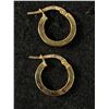 Image 1 : Pair of 14k Gold Italian Earrings 1gr