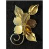 Image 3 : 2 Large Bond Boyd 1950's Sterling Silver Flower Brooches