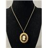 Image 1 : Signed Coro  Cameo Style Necklace Circa 1950's-60's