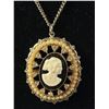Image 2 : Signed Coro  Cameo Style Necklace Circa 1950's-60's