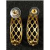 Image 3 : Pair of Earrings with 14k Gold Studs