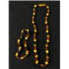 Image 1 : Beautiful Vintage Amber Necklace and Bracelet Set