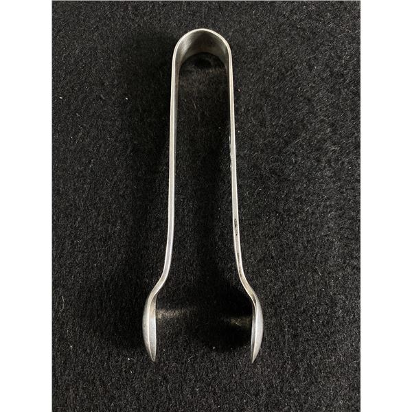 Nice Engraved Vintage Sterling Silver Ice Tongs 1978 gr