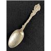 Image 1 : Vintage St. Macheet Alaska Sterling Silver Souvenir Spoon Nicely Engraved Dog Sled, Polar Bear 20.66