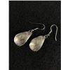 Image 1 : Pair of Native Indian Haida Sterling Silver (Tested) Hand Engraved Earrings Both Marked ND