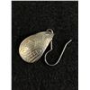 Image 3 : Pair of Native Indian Haida Sterling Silver (Tested) Hand Engraved Earrings Both Marked ND