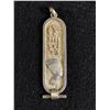 Image 1 : Solid Sterling Silver ( Tested) Egyptian Cartouche Pendant 8.8gr