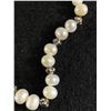Image 2 : Genuine Pearls with Silver Beads Bracelet