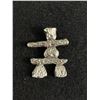 Image 1 : Sterling Silver Innukshuk Pendant Marked 925 9.2gr Excellent Condition