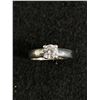 Image 2 : New Sterling Silver with Cubic Zirconia Stone Ring Marked Geogem. Size 7