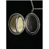 Image 3 : Sterling Silver 3 Photos Picture Locket Pendant with 925 Sterling Silver Chain Necklace Marked 925 T