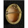 Image 2 : Vintage Hand Carved Shell Cameo Brooch with Loop for Pendant