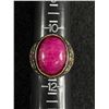 Image 1 : Vintage Sterling Silver with Indian Ruby Stone Ring, Large & Heavy Size 11 12.4 gr