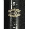 Image 1 : Vintage Sterling Silver Engagement & Wedding Ring Set. Marked Logo & Sterling Size 6