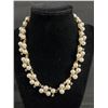 Image 1 : Vintage Pearls with White Tiny Stones Necklace Replaced with Lobster Clasp
