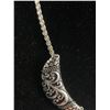 Image 3 : Ornate Silver Plated with Black Enamel Choker Necklace