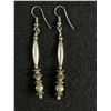 Image 3 : 2 Pairs of Hand Crafted Sterling Silver Dangle Earrings
