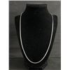 Image 1 : Sterling Silver Snake Pattern Chain Necklace