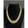 Image 1 : Vintage Double Strand Graduated Pearls Necklace Original Clasp