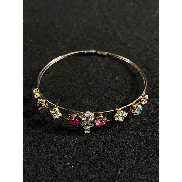 Dainty Vintage Rhinestones Bangle